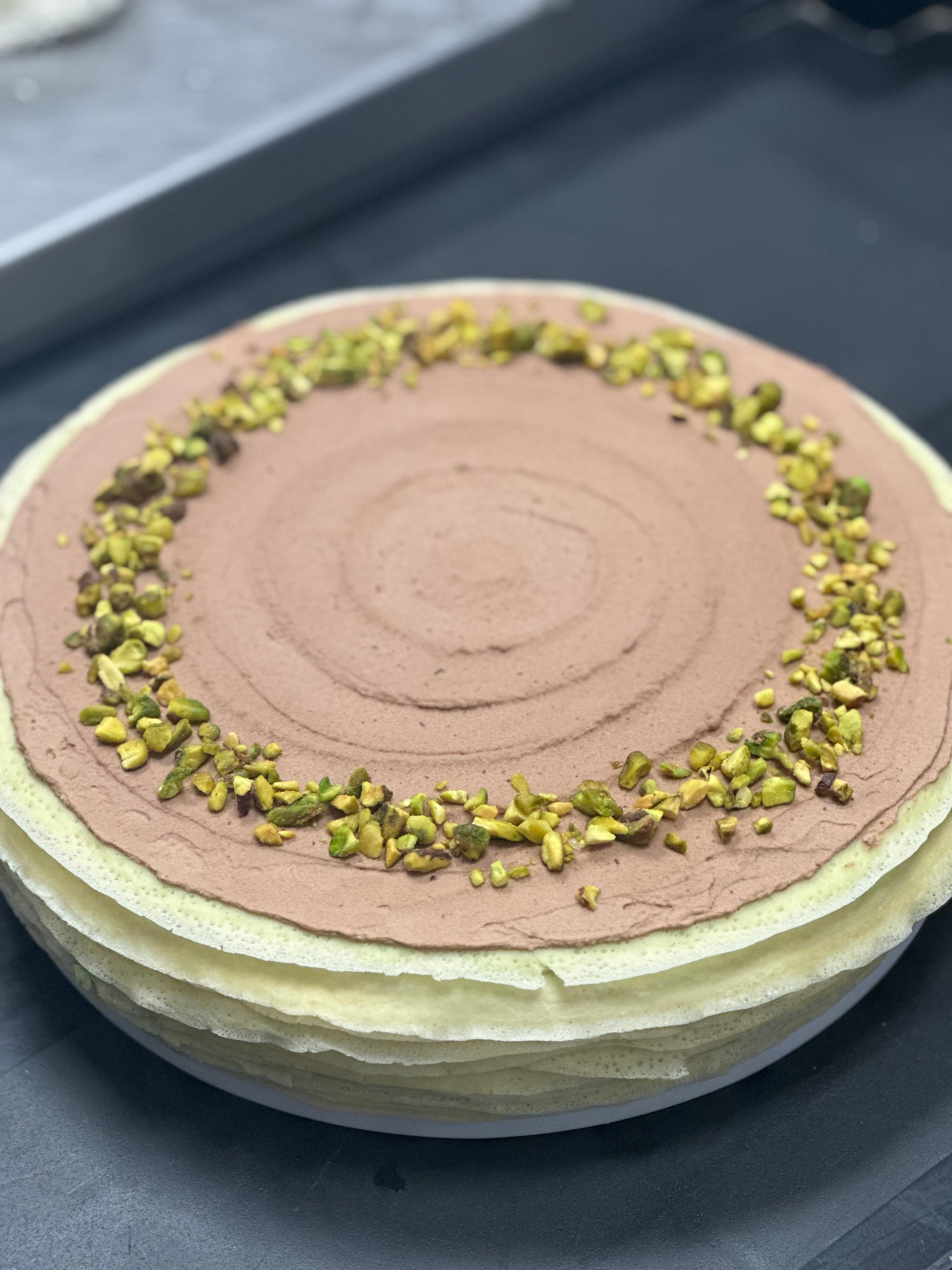 Pistachio Chocolate Crepe