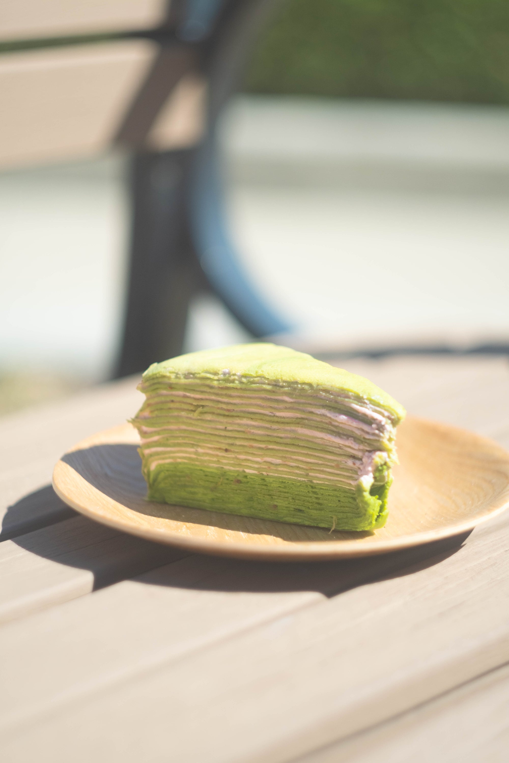 Strawberry Matcha Crepe Cake