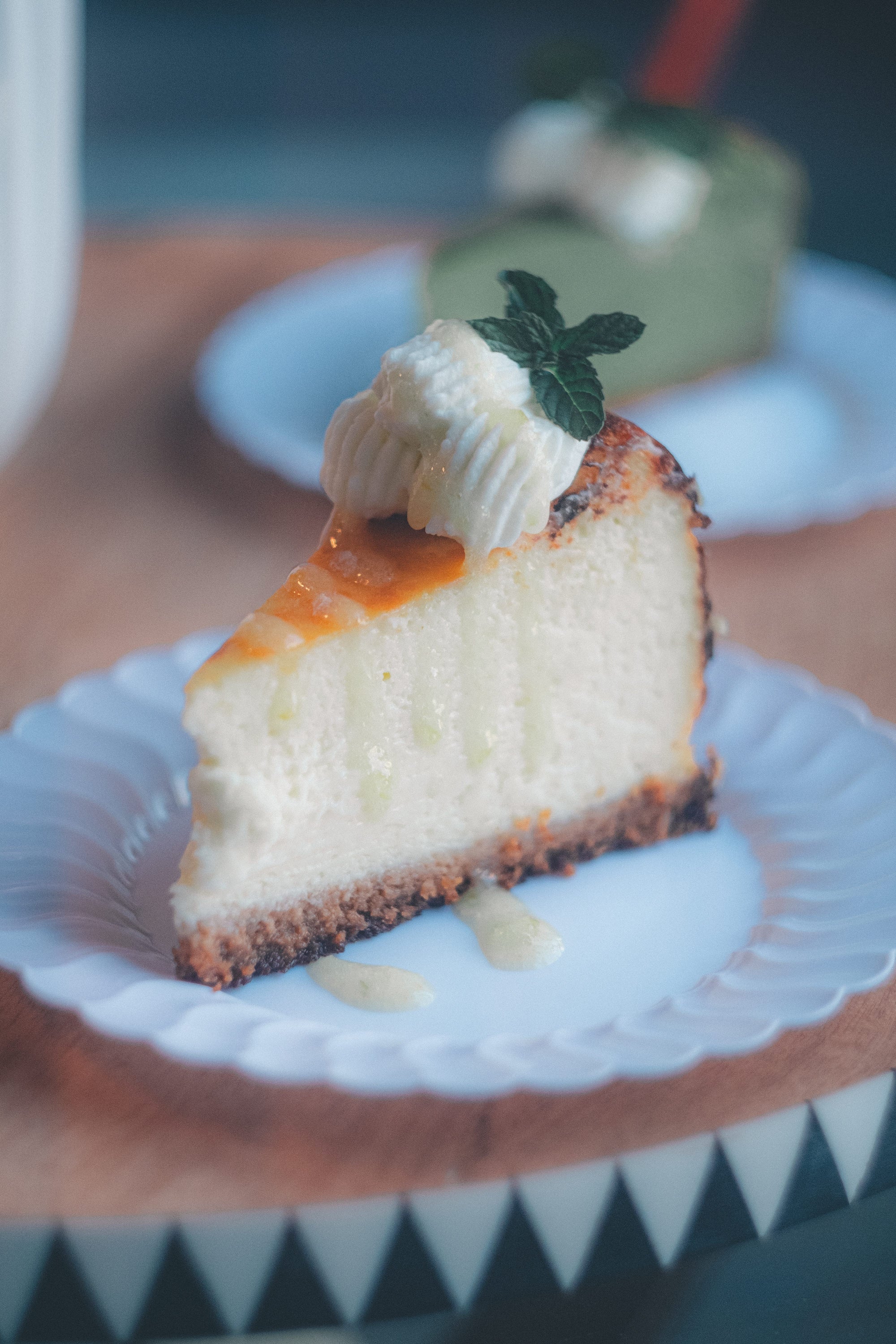 Yuzu Vanilla Basque Cheesecake