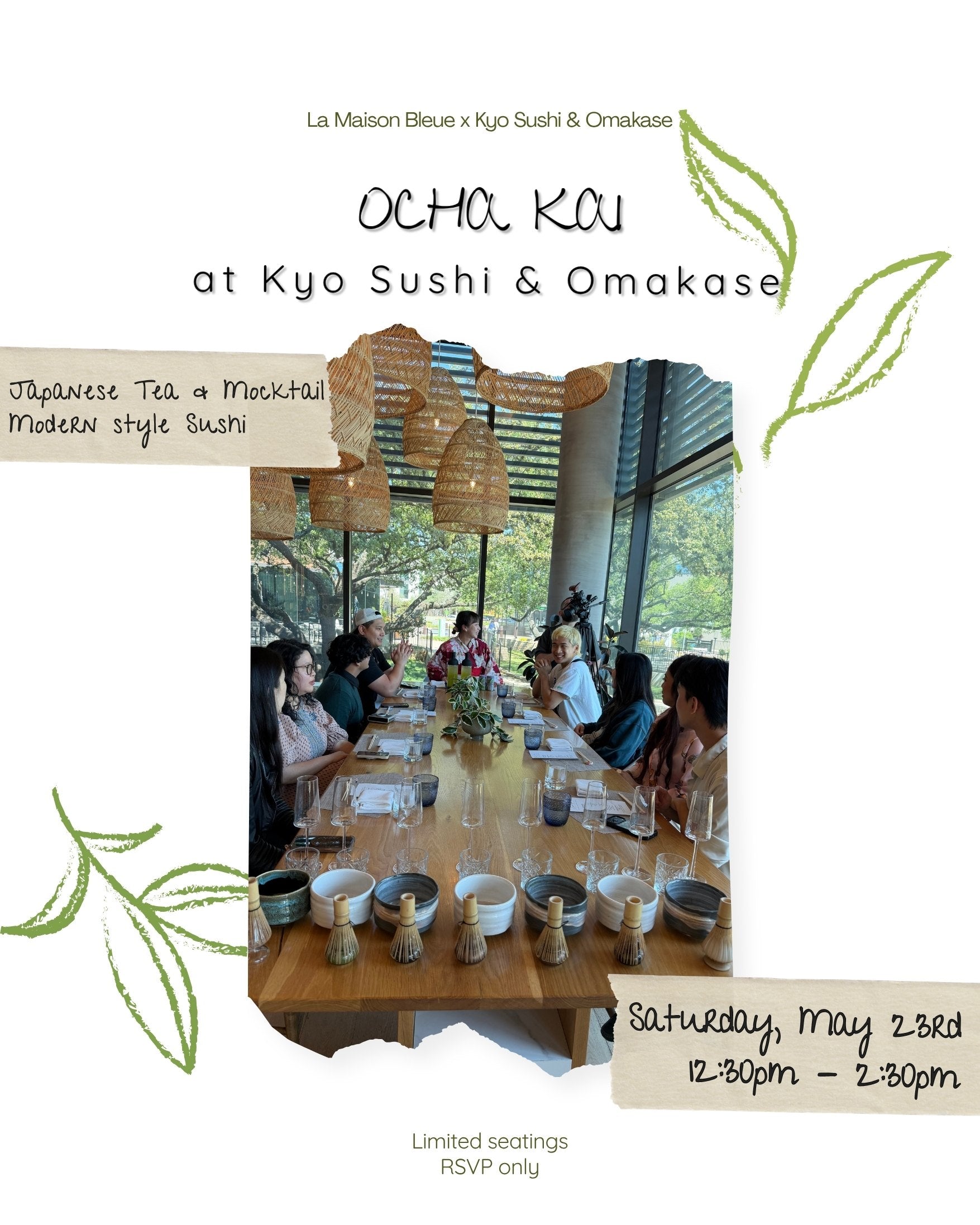 Ocha Kai at Kyo Sushi & Omakase May 23rd