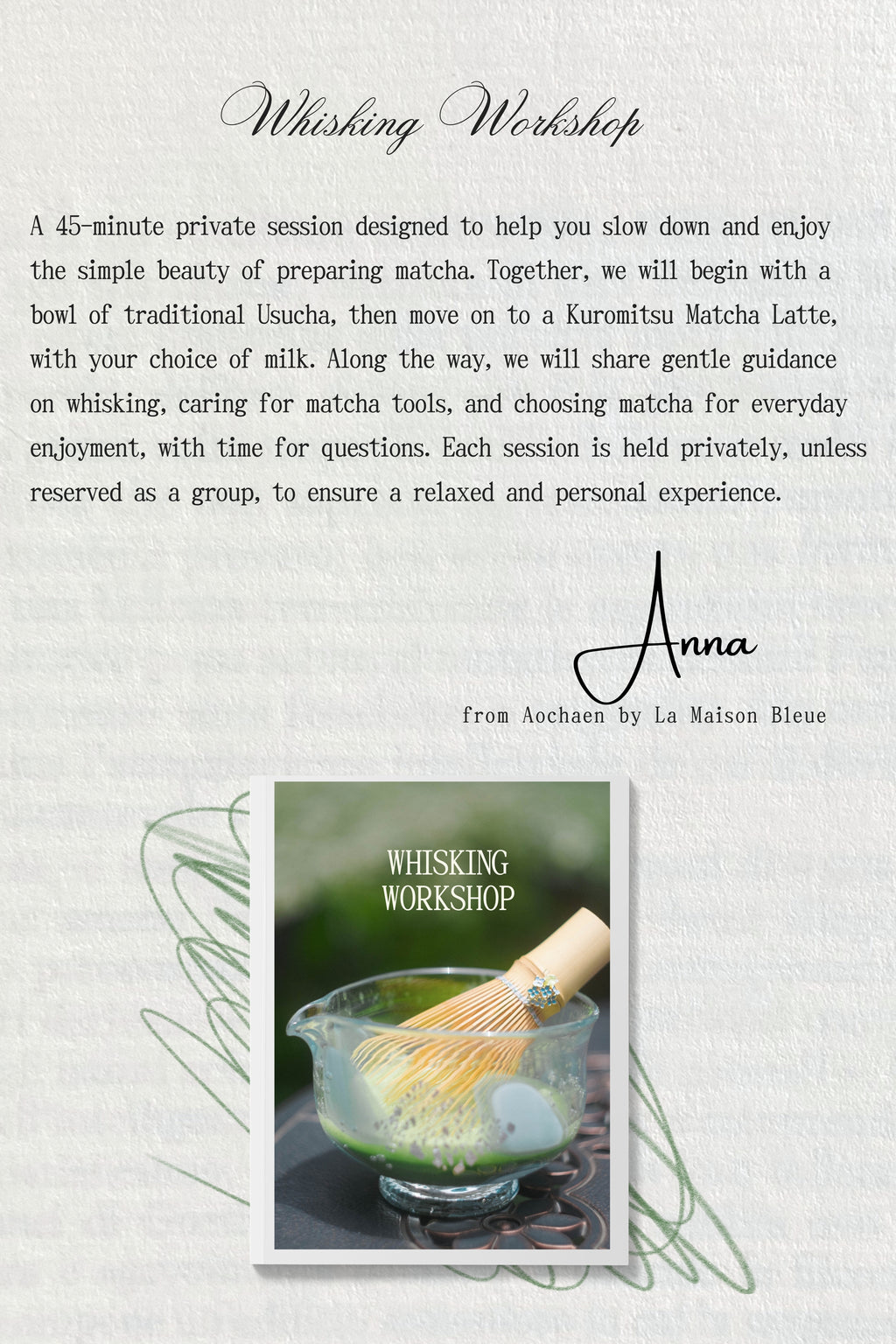 Private Matcha Workshop