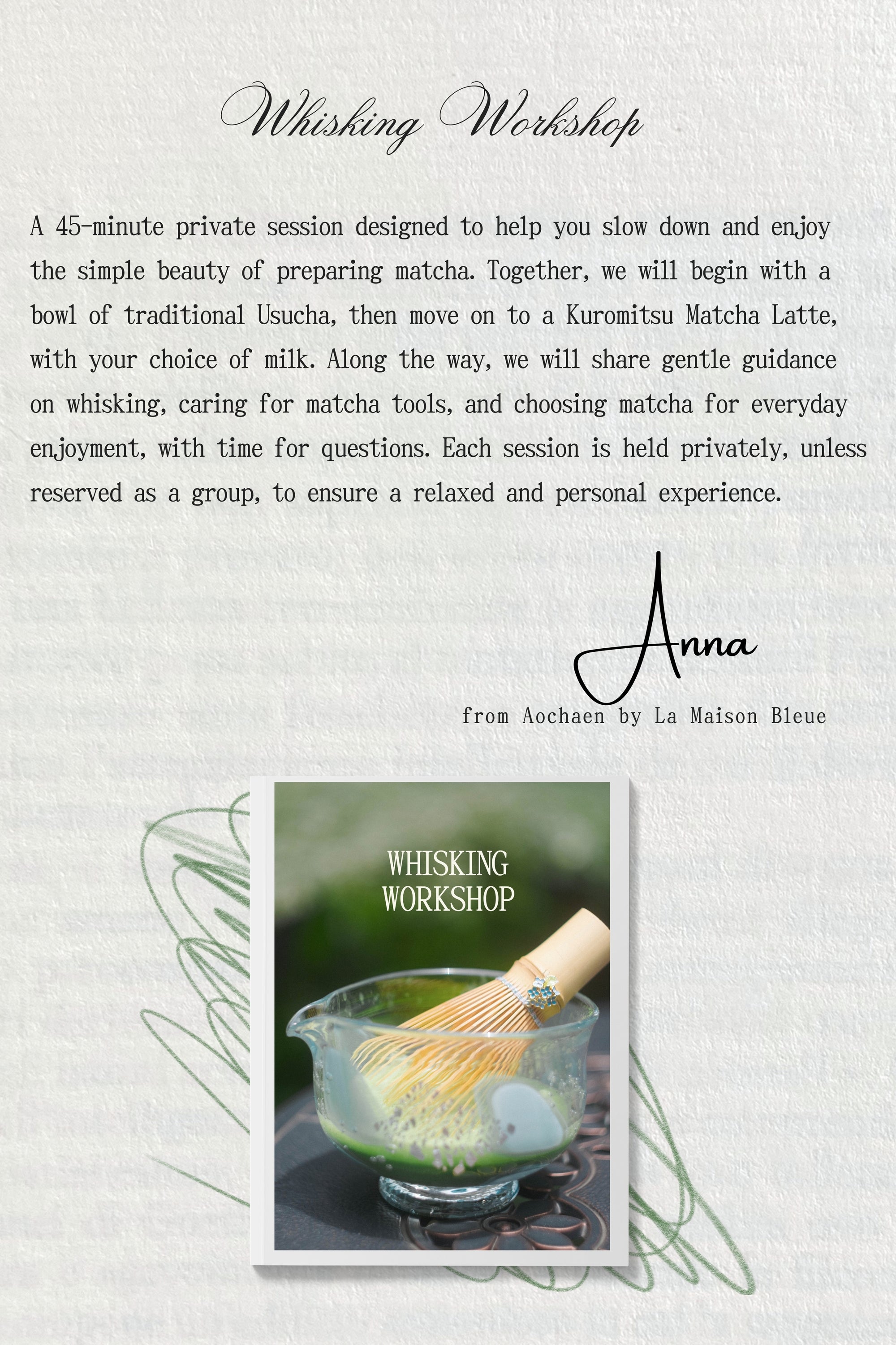 Private Matcha Workshop